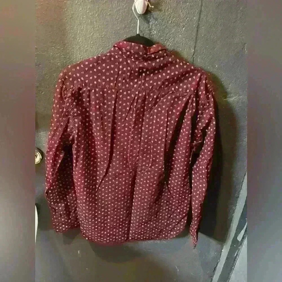 Men’s Level Ten Maroon Long Sleeve Button Up Dress Shirt Large - Picture 3 of 3
